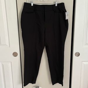 Roz & Ali Signature Fit Black Ankle Dress Pants